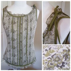 ANN TAYLOR sheer sleeveless top